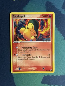 Cyndaquil EX Unseen Forces Reverse Holo Stamped 54/115 Pokemon Card MP HP - Image 2
