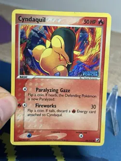 Cyndaquil EX Unseen Forces Reverse Holo Stamped 54/115 Pokemon Card MP HP - Image 3