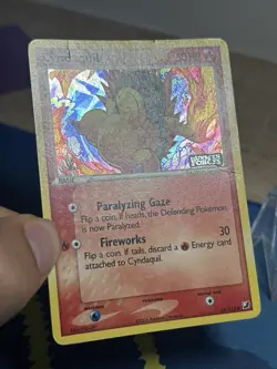 Cyndaquil EX Unseen Forces Reverse Holo Stamped 54/115 Pokemon Card MP HP - Image 4