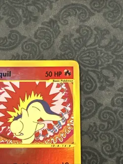 Pokemon Card Cyndaquil 105/165 Reverse Holo Foil Expedition - Image 3