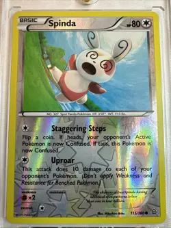Spinda 115/160 XY - Primal Clash Reverse Holo - Pokemon Card - Image 1