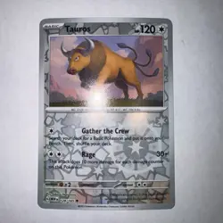 Tauros Reverse Holo NM 128/165 Scarlet & Violet 151 Pokemon Card - Image 1