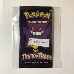 2022, Pokemon, Trick Or Trade, Halloween 3 Card Pack 5.72 Grams - Image 2