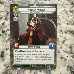 🔥 Star Wars Unlimited Queen Amidala Hyperspace #365 Card Secrets Of Power - Image 2