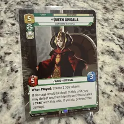 🔥 Star Wars Unlimited Queen Amidala Hyperspace #365 Card Secrets Of Power - Image 3