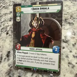 🔥 Star Wars Unlimited Queen Amidala Hyperspace #365 Card Secrets Of Power - Image 4