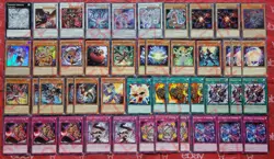 Yugioh Chaos Dragon Deck 46 Cards Blue-Eyes*Red-Eyes* Stardust *Tenyi* Metaphys - Image 1