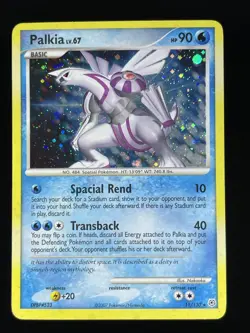 Pokemon TCG Palkia Diamond & Pearl 11/130 Holo Holo Rare LP - Image 1