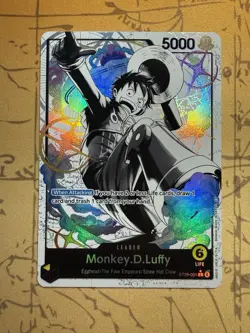 One Piece TCG Monkey D. Luffy ST29-001 Leader Alt Starter Deck Egghead Parallel - Image 1