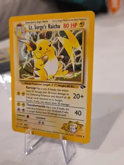 Pokemon TCG Lt. Surge's Raichu 11/132 Holo Rare Gym Challenge Mint Unplayed - Image 2