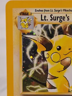 Pokemon TCG Lt. Surge's Raichu 11/132 Holo Rare Gym Challenge Mint Unplayed - Image 4