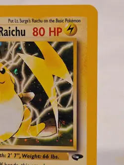 Pokemon TCG Lt. Surge's Raichu 11/132 Holo Rare Gym Challenge Mint Unplayed - Image 5