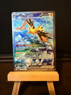 Zapdos Ex 202/165 Pokemon TCG Sv: Scarlet & Violet 151 Holo Card (Near Mint) NM - Image 3