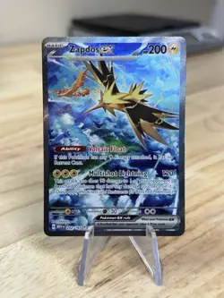Zapdos Ex 202/165 Pokemon TCG Sv: Scarlet & Violet 151 Holo Card (Near Mint) NM - Image 1
