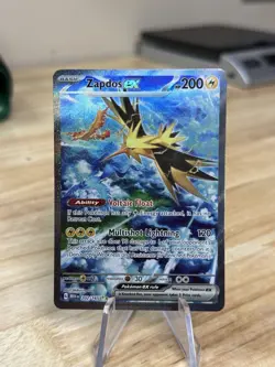 Zapdos Ex 202/165 Pokemon TCG Sv: Scarlet & Violet 151 Holo Card (Near Mint) NM - Image 1