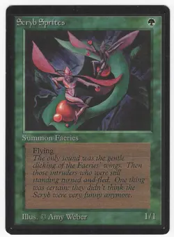Scryb Sprites 1993 Limited Edition - Beta Green Common Creature MTG NM AZ1 - Image 1