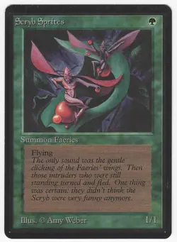 Scryb Sprites 1993 Limited Edition - Beta Green Common Creature MTG NM AZ3 - Image 1