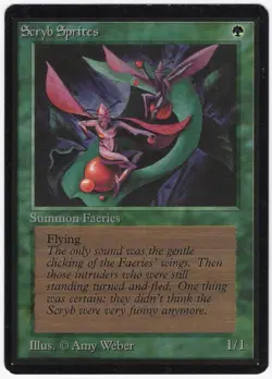 Scryb Sprites 1993 Limited Edition - Beta Green Common Creature MTG NM AZ4 - Image 1