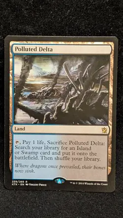 Polluted Delta 239/269 Regular - Khans of Tarkir NM Magic The Gathering - Image 1