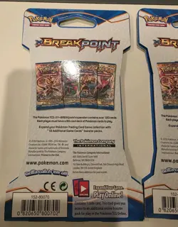 Pokemon: XY Breakpoint - Sleeved Booster Packs Full Art Set of 4 Sealed - Image 3