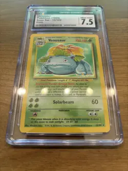 Venusaur Holo Rare - Base Set 15/102 - WOTC Pokemon - CGC 7.5 - Near Mint + - Image 2