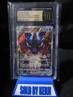 Lucario VSTAR SWSH291 CGC PRISTINE 10 Pokemon Black Star Promos - Image 1