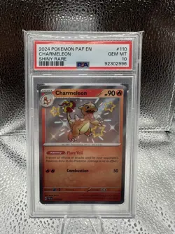 Pokemon Charmeleon Baby Shiny Paldean Fates 110/091 PSA 10 - Image 1