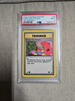 Pokemon TCG Goop Gas Attack 1st Edition Psa 9 Mint - Image 1