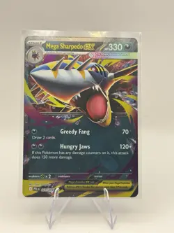 Pokemon TCG Mega Sharpedo ex 061/094 Me02: Phantasmal Flames Holo NM - Image 2