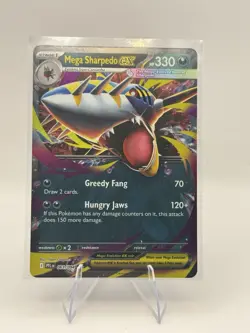Pokemon TCG Mega Sharpedo ex 061/094 Me02: Phantasmal Flames Holo NM - Image 4