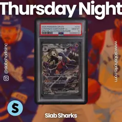 2025 POKEMON SV DESTINED RIVALS #232/182 CYNTHIA'S GARCHOMP EX SPECIAL IR PSA 10 - Image 1