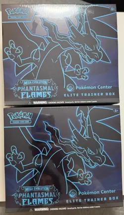 Pokemon Center Exclusive Phantasmal Flames Elite Trainer Box (Lot of 2) - Image 1