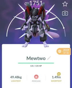 Pokemon Go PTC Acc, Guaranteed Lucky Armor Mewtwo - Image 1