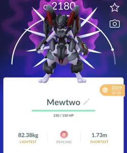 Pokemon Go PTC Acc, TWO Guaranteed Lucky Armor Mewtwo - Image 1