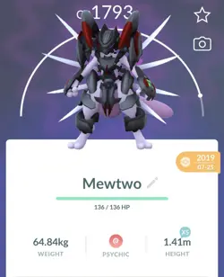Pokemon Go PTC Acc, Guaranteed Lucky Armor Mewtwo - Image 1