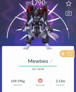Pokemon Go PTC Acc, Guaranteed Lucky Armor Mewtwo - Image 1