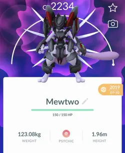 Pokemon Go PTC Acc, Guaranteed Lucky Armor Mewtwo - Image 1