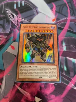 YUGIOH - EXODIUS THE ULTIMATE FORBIDDEN LORD - CT07 - SUPER RARE - NM LIMITED - Image 1
