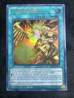 Yu-Gi-Oh Blaze Cannon LED7-EN005 Ultra Rare 1st Edition Near Mint - Image 1