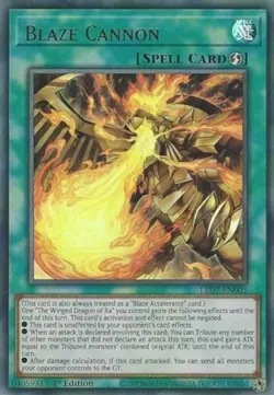 Yugioh! LP Blaze Cannon - LED7-EN005 - Ultra Rare - 1st Edition Lightly Played, - Image 1
