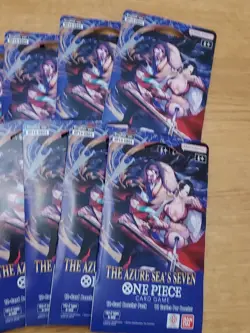 ONE PIECE OP14 THE AZURE SEA’S SEVEN SLEEVED BOOSTER PACK LOT OF 10 - IN HAND - Image 3