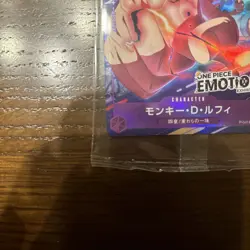 Unopened One Piece Card Game Promo Exhibition Emotion Luffy P-041 With Postcard - Image 5