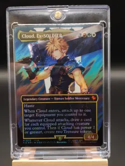 Cloud, Ex-SOLDIER (Borderless) (Surge Foil) - Commander: FINAL FANTASY (FIC) - Image 2