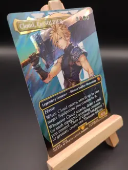 Cloud, Ex-SOLDIER (Borderless) (Surge Foil) - Commander: FINAL FANTASY (FIC) - Image 4