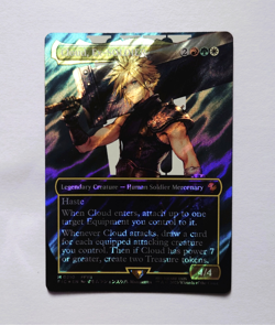 Cloud, Ex-SOLDIER (Borderless) (Surge Foil) Commander: Final Fantasy Foil No.210 - Image 3