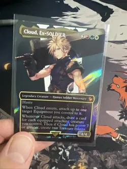 Cloud, Ex-SOLDIER (Borderless) (Surge Foil) M0210 Commander: Final Fantasy Foil - Image 1