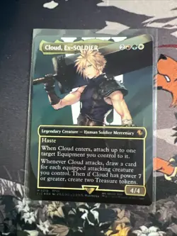 Cloud, Ex-SOLDIER (Borderless) (Surge Foil) M0210 Commander: Final Fantasy Foil - Image 2