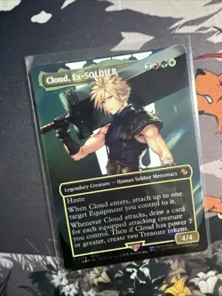 Cloud, Ex-SOLDIER (Borderless) (Surge Foil) M0210 Commander: Final Fantasy Foil - Image 4