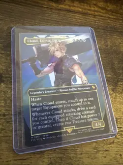 Cloud, Ex-SOLDIER (Borderless) (Surge Foil) Commander: Final Fantasy Foil - Image 1