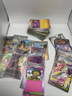 100 Pokemon Cards Bulk Lot - Guaranteed 1+ V or EX - Holos Included - Image 4
